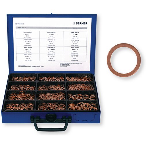 Coffret F 138 D joints 7603 cuivre - 500 pcs